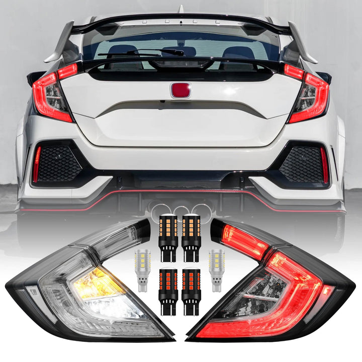 2017 - 2021 Civic FK Hatchback 10th Gen JDM All Clear 4PCS Tail Light