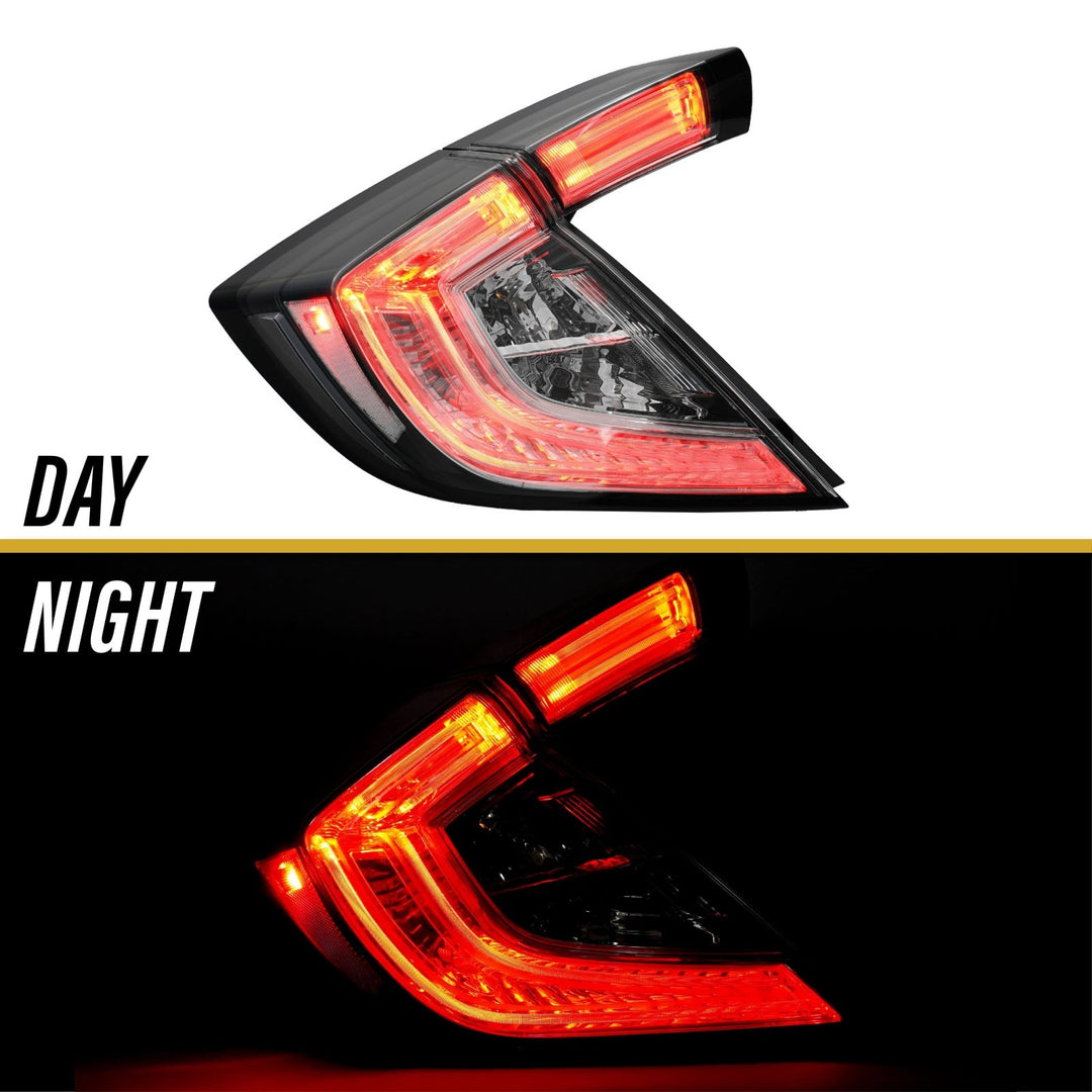 2017 - 2021 Civic FK Hatchback 10th Gen JDM All Clear 4PCS Tail Light