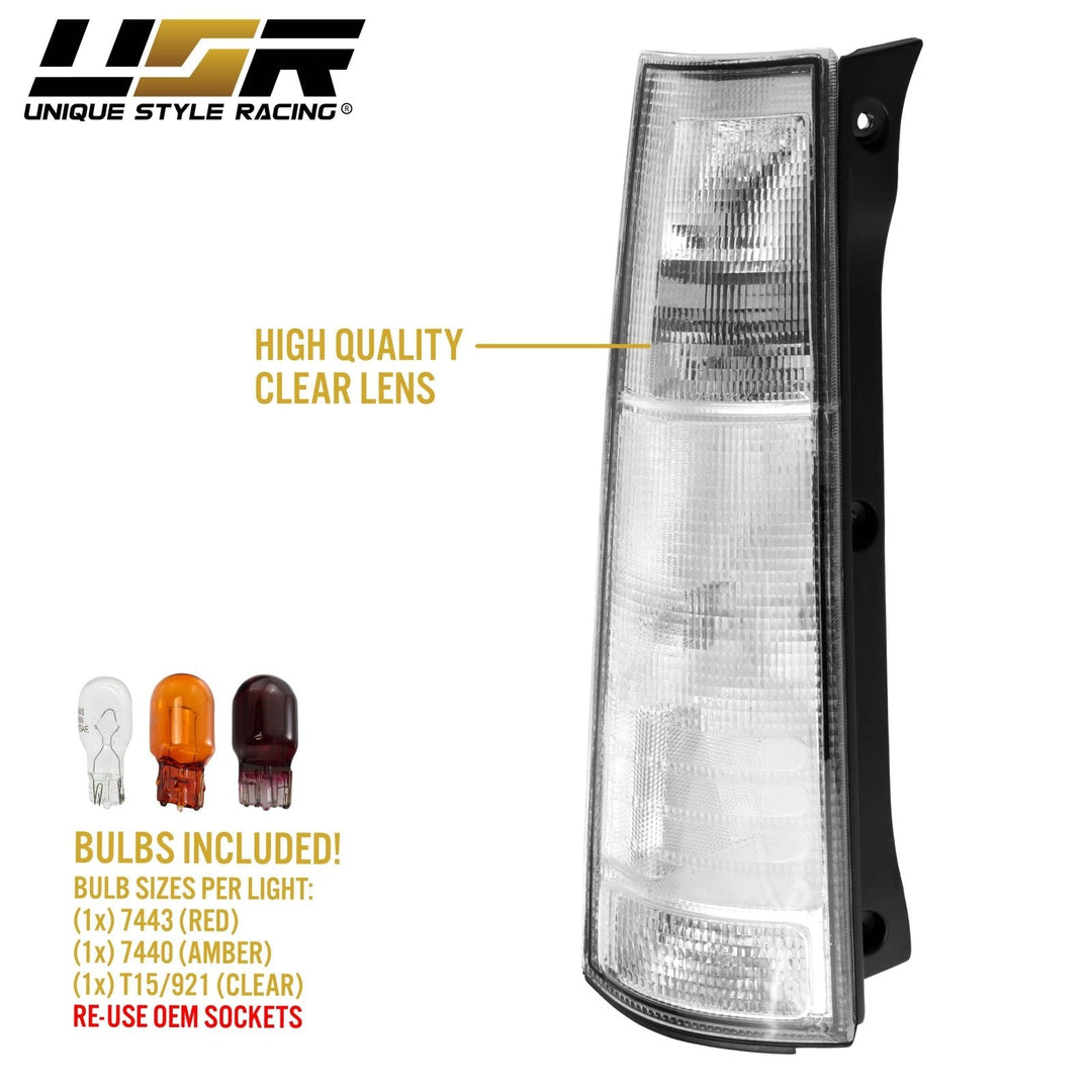 1997 - 2001 Honda CRV CR - V JDM Style All Clear Lens Tail Lights