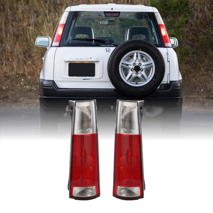 1997 - 2001 Honda CRV Rear JDM Style Red/Clear or Red/Smoke Tail Light