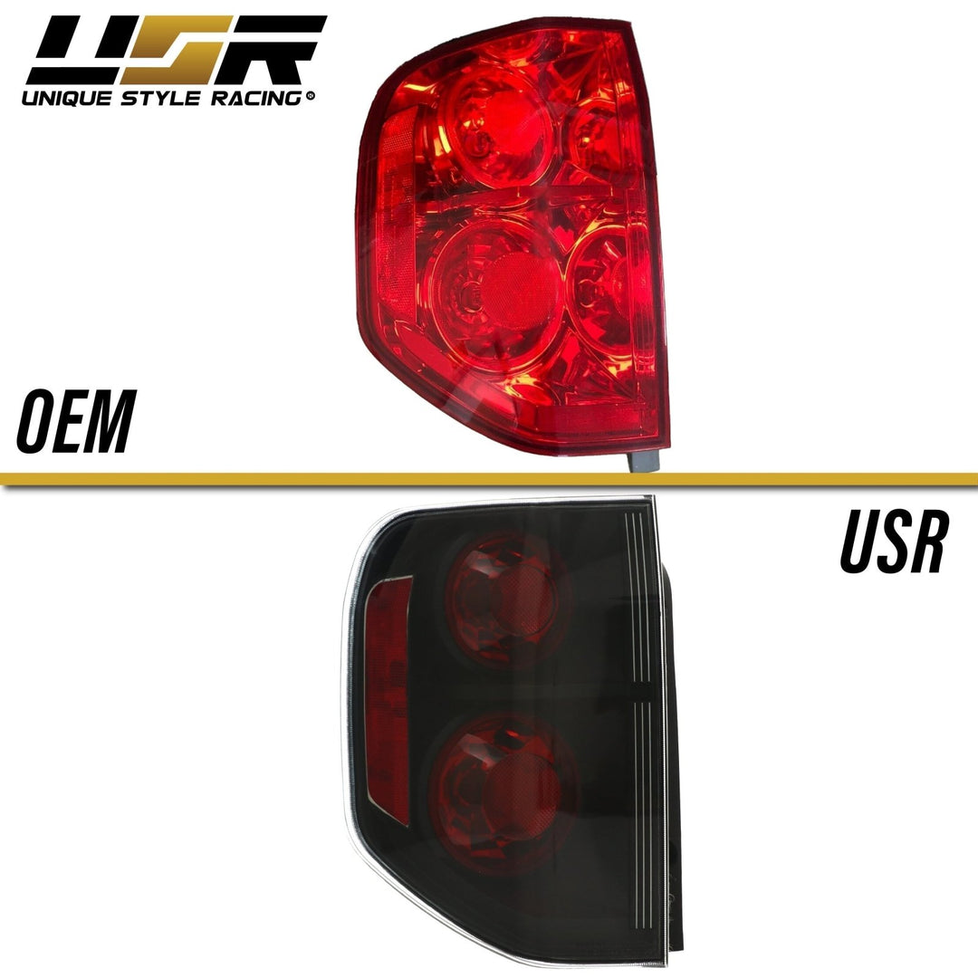 2003 - 2008 Honda Pilot JDM Style Black/Smoke Rear Tail Light Set