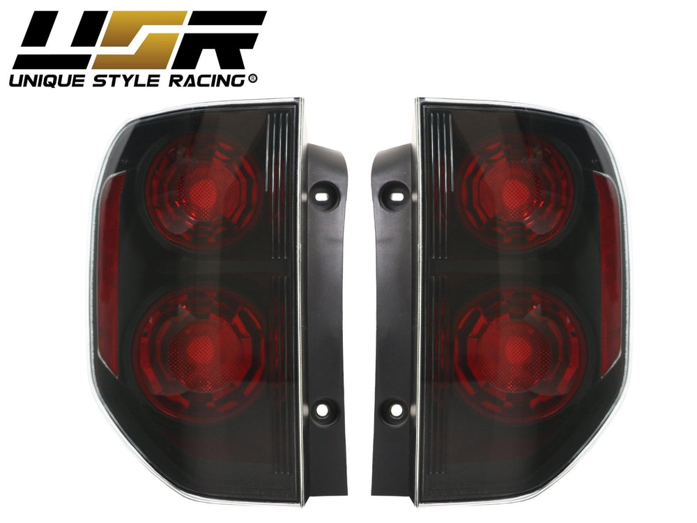 2003 - 2008 Honda Pilot JDM Style Black/Smoke Rear Tail Light Set