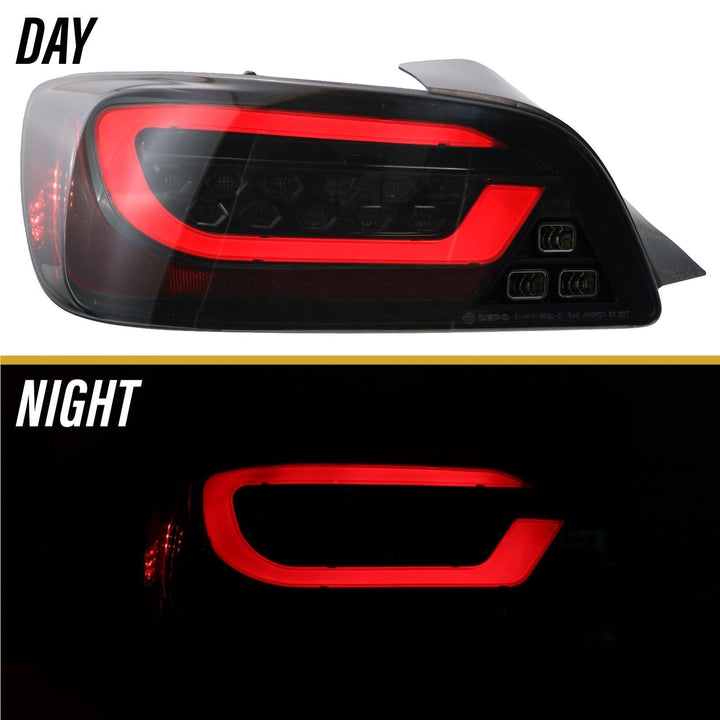 2000 - 2009 Honda S2000 - AP1/AP2 Black/Clear or Black Chrome/Smoke Rear LED Light Bar Tail Light Set