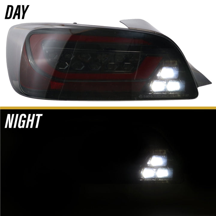 2000-2009 Honda S2000- AP1/AP2 Black/Clear or Black Chrome/Smoke Rear LED Light Bar Tail Light Set