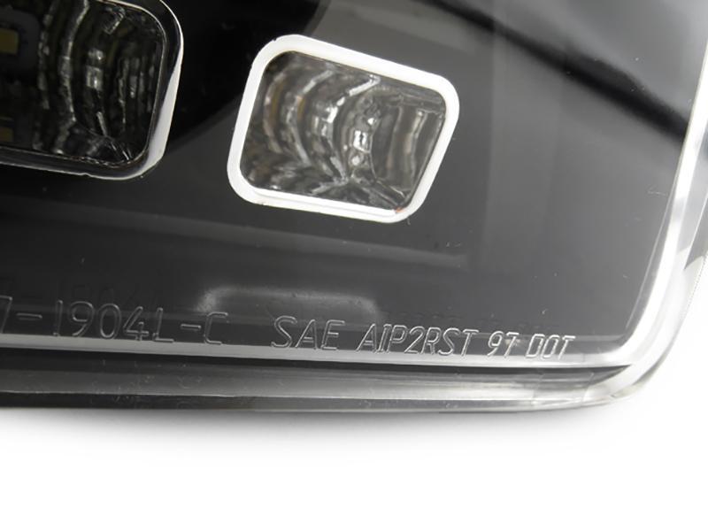 2000 - 2009 Honda S2000 - AP1/AP2 Black/Clear or Black Chrome/Smoke Rear LED Light Bar Tail Light Set