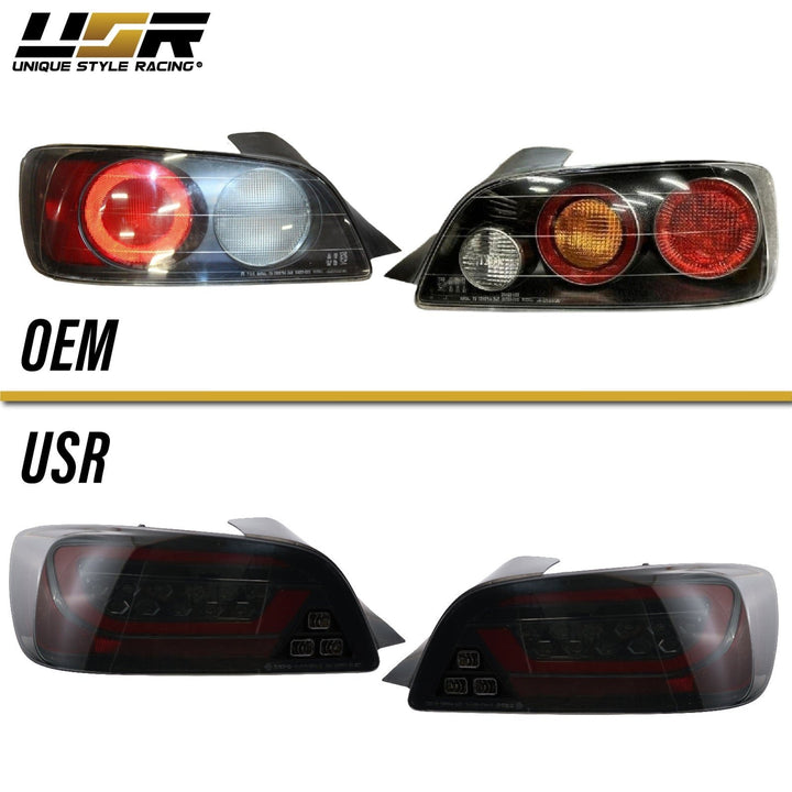 2000-2009 Honda S2000- AP1/AP2 Black/Clear or Black Chrome/Smoke Rear LED Light Bar Tail Light Set