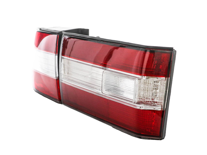 1990 - 1994 Lexus LS400 JDM Style Red / Clear Lens 4 Piece Tail Light