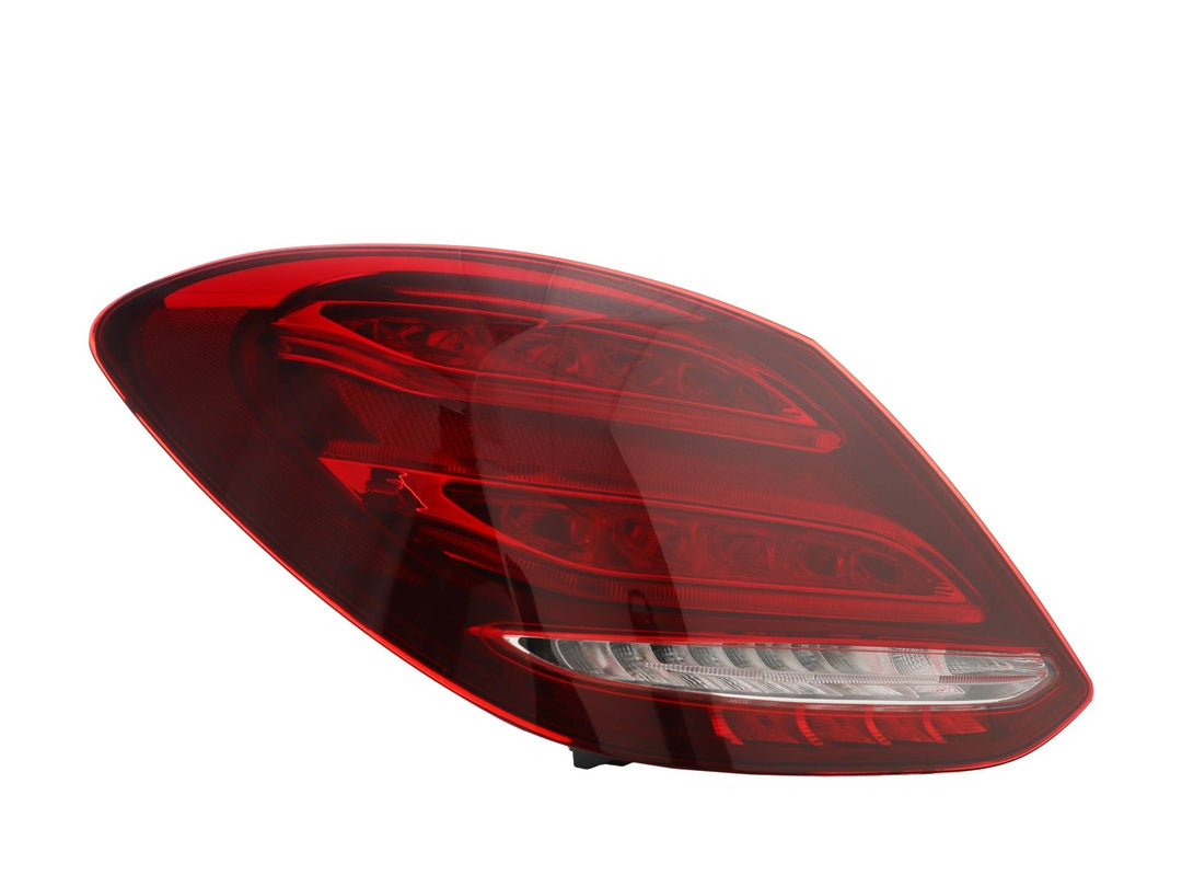 2015 - 2018 Mercedes Benz W205 C Class 4D Sedan AMGStyle Red/Clear Full LED Tail Lights