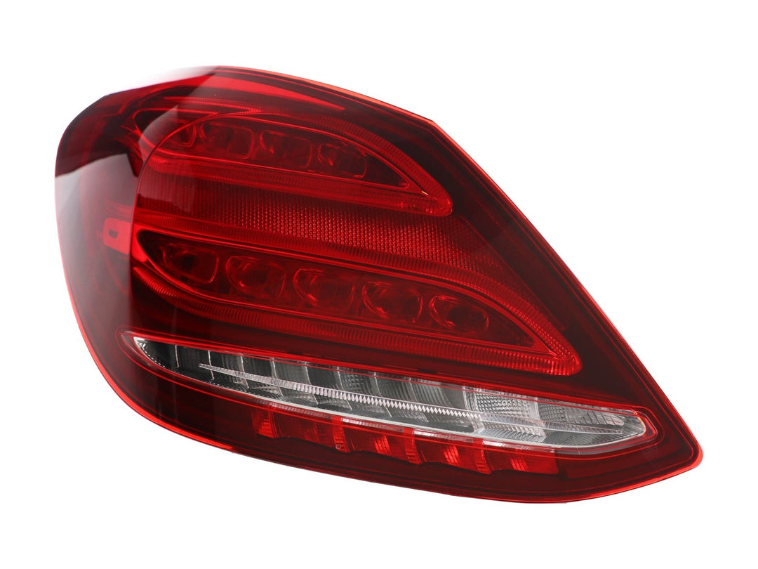 2015 - 2018 Mercedes Benz W205 C Class 4D Sedan AMGStyle Red/Clear Full LED Tail Lights