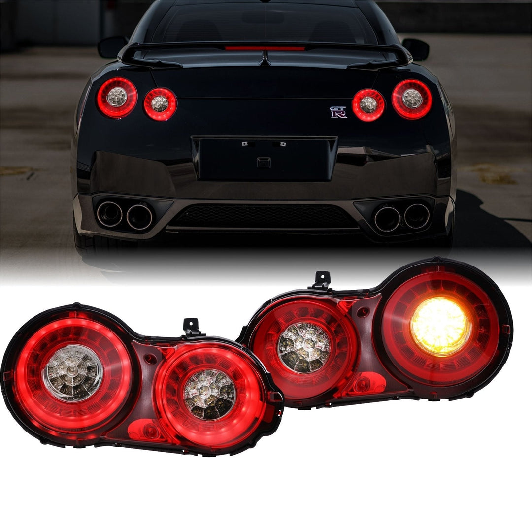 Valenti JDM 2009 - 2022 Nissan GTR / GTR R35 OEM 2015+ Facelift Style LED Light Bar Ring Rear Tail Light