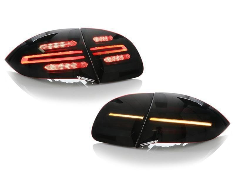 2011 - 2014 Porsche Cayenne 958 USR Facelift Style Full LED Clear or Smoke or GTS Dark Red Smoke Rear Tail Light