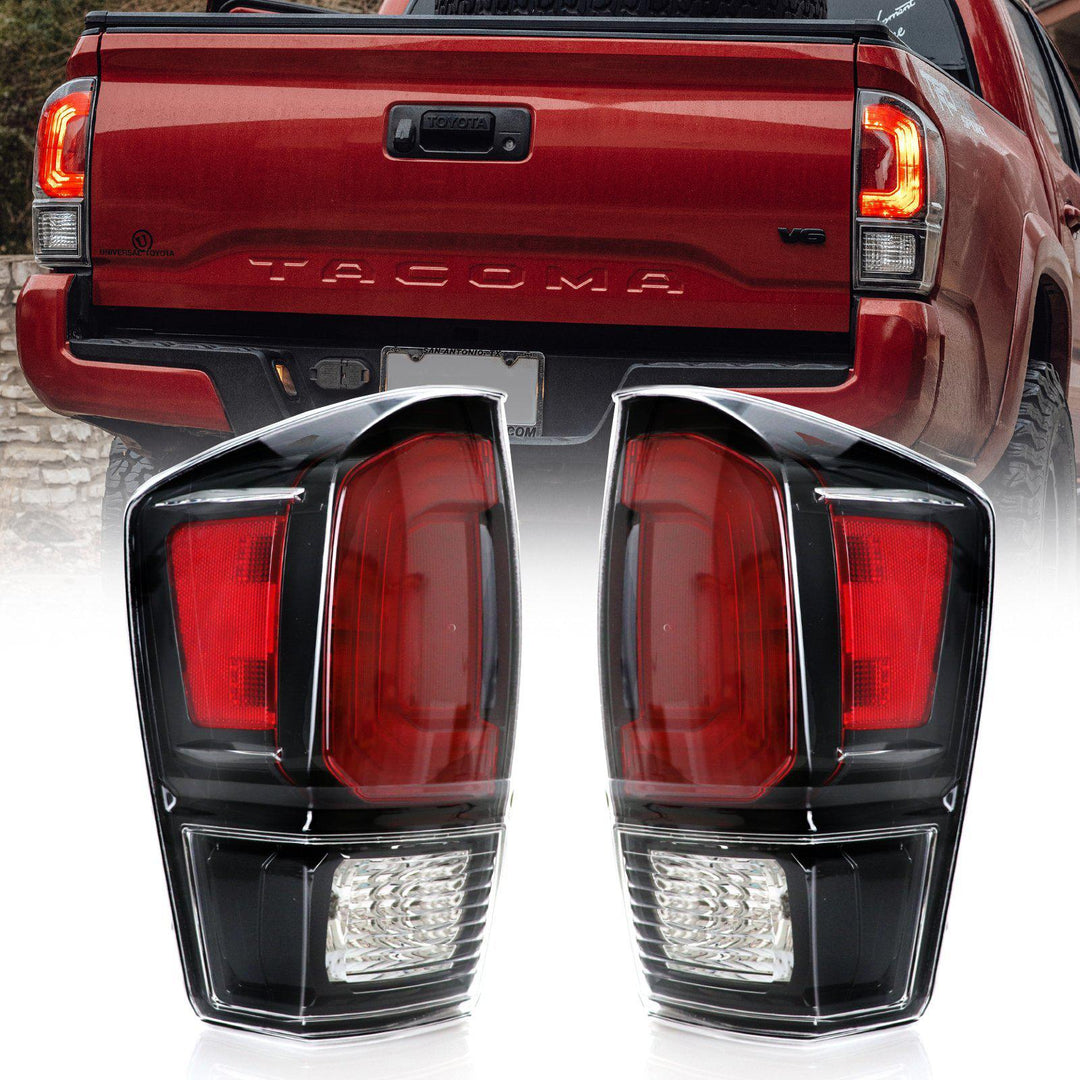 2016 - 2021 Toyota Tacoma 2020+ TRD PRO Style Black Out Tail Lights