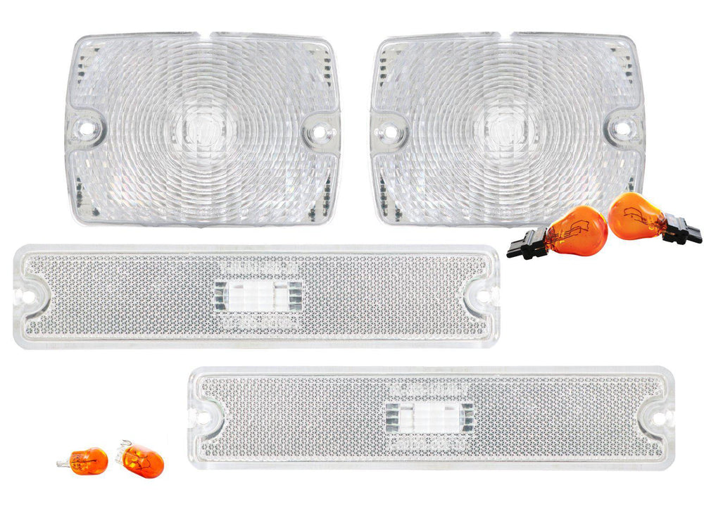 1994-1995 Jeep Wrangler YJ DEPO Clear or Smoke Bumper Signal Lights + Side Marker Lights