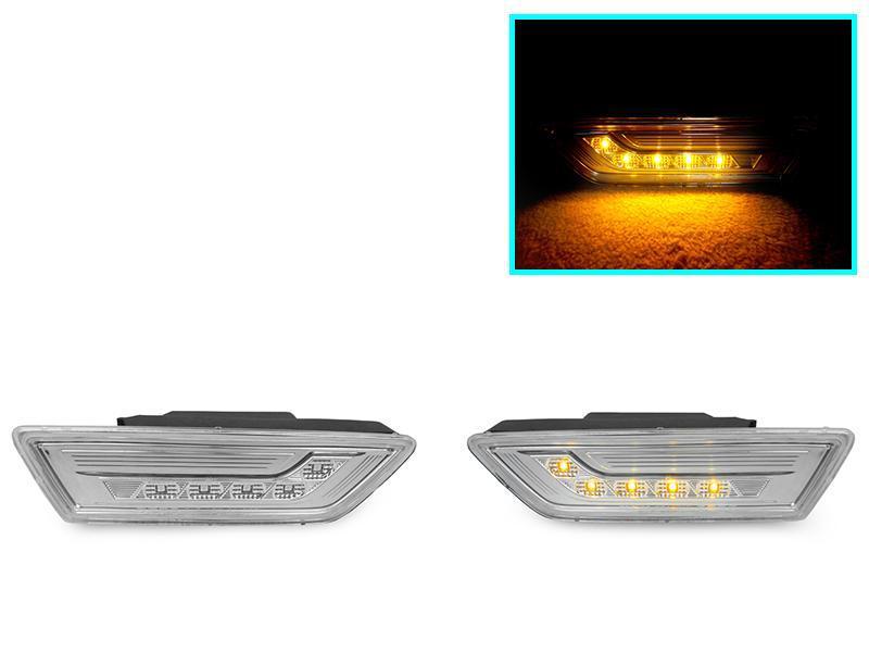 2012-2014 Mercedes CLS 550 W218 DEPO Crystal Clear or Smoke LED Front Bumper Side Marker Light