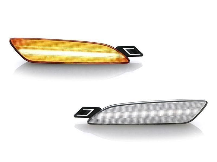 2015-2019 Porsche Cayenne 958 Amber LED Clear or Smoke Lens Front Bumper Side Marker Lights - Made by USR