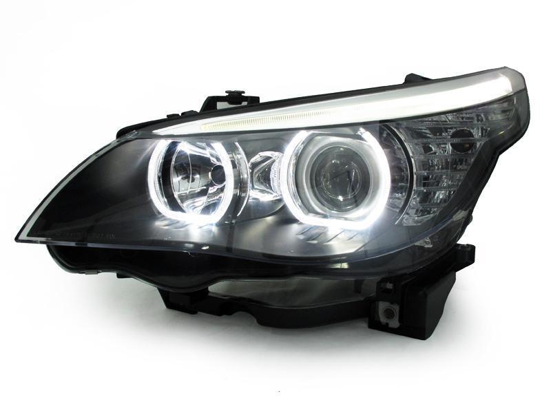 White LED Halo Angel Eyes Upgrade Kit for BMW E60 E61 LCI with Halogen  Headlights