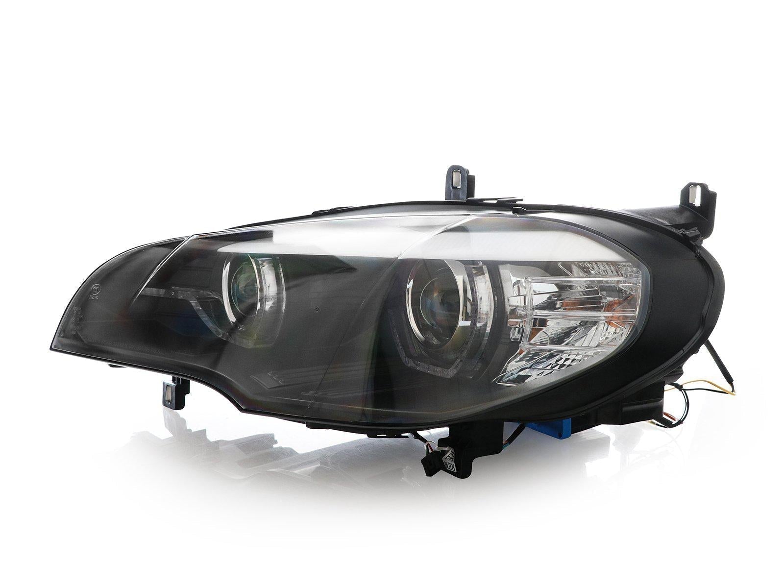 2007-2010 BMW X5 E70 Quad Projector LED DRL D1S Xenon Angel Eye Headlight  with AFS