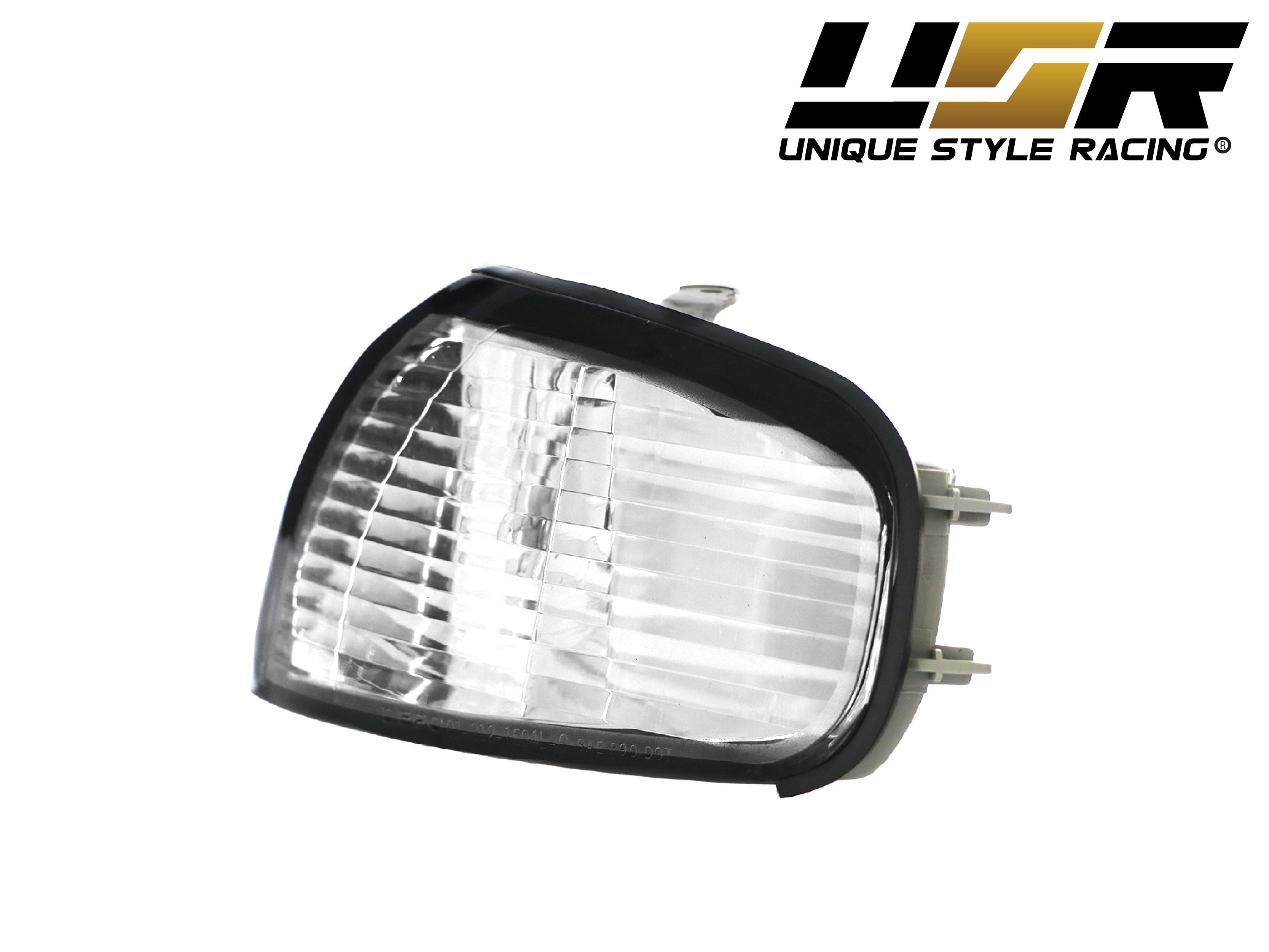 1992-1994 Toyota Camry JDM Style Black Headlights + Matching Clear