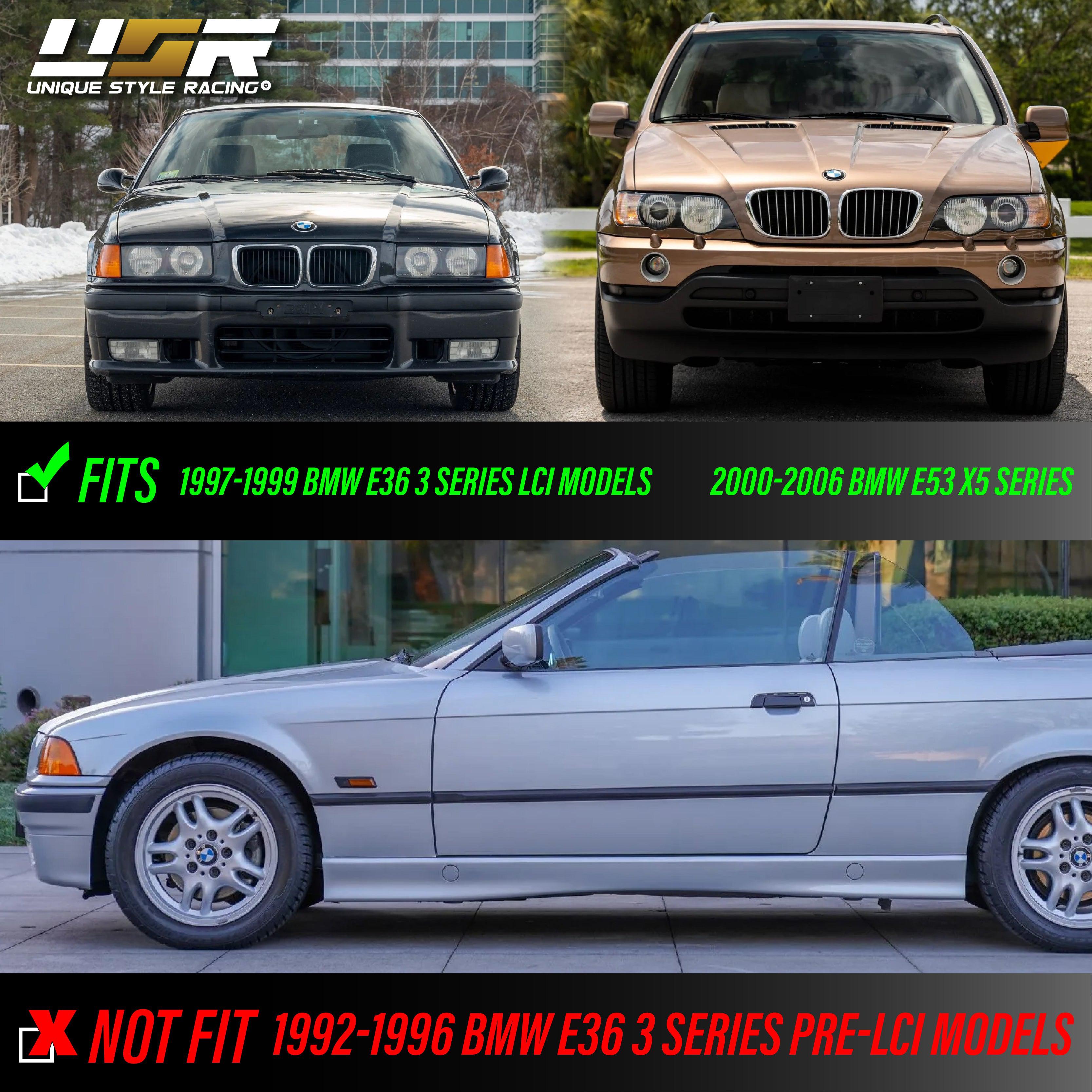 1997-1999 BMW 3 Series E36 / 2000-2006 BMW E53 X5 Clear or Smoke Fender Side  Marker Light - Unique Style Racing
