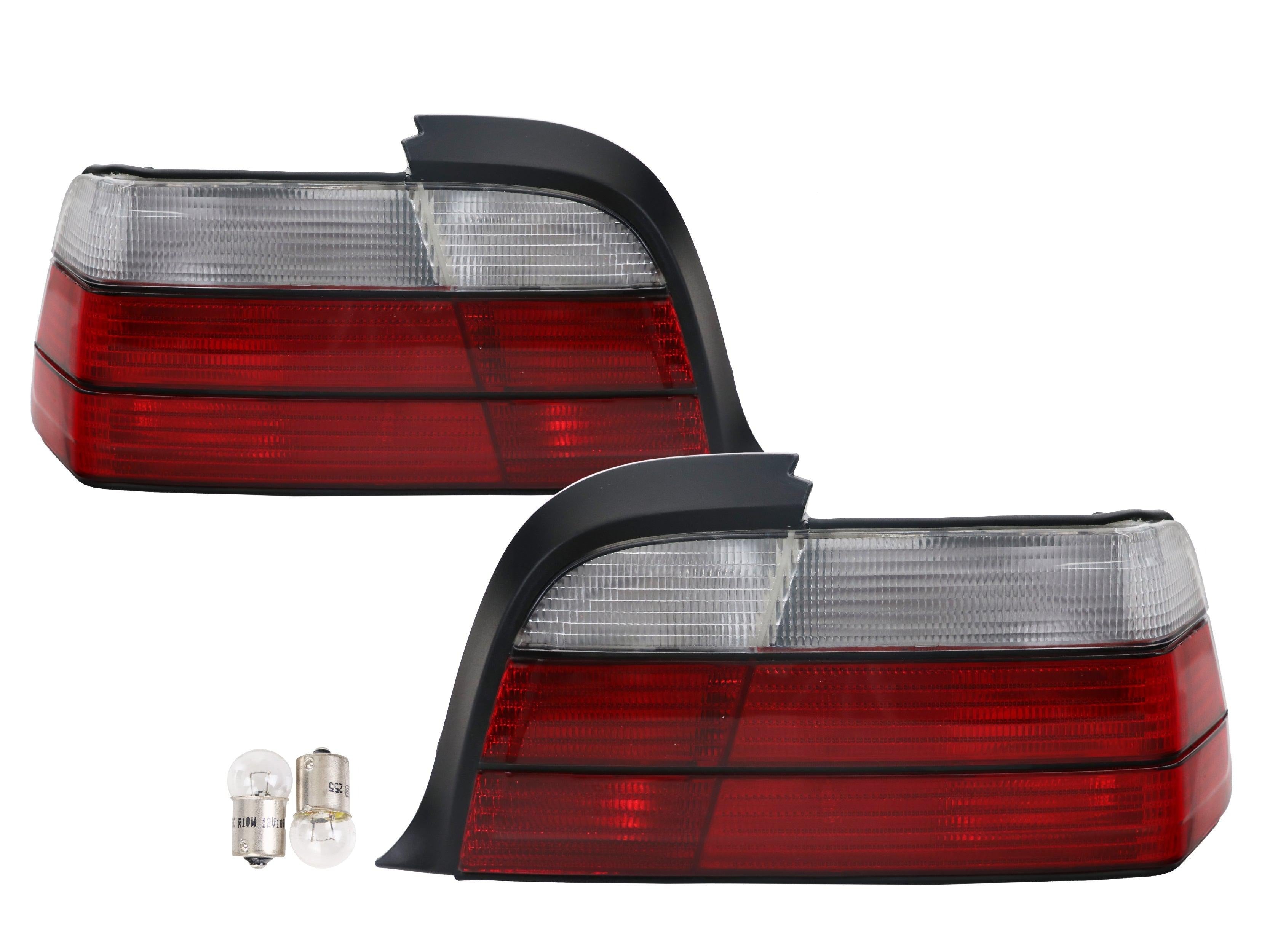 1992-1999 BMW E36 3 Series Coupe / Cabrio Euro Red/Clear or Red/Smoke Tails  Lights