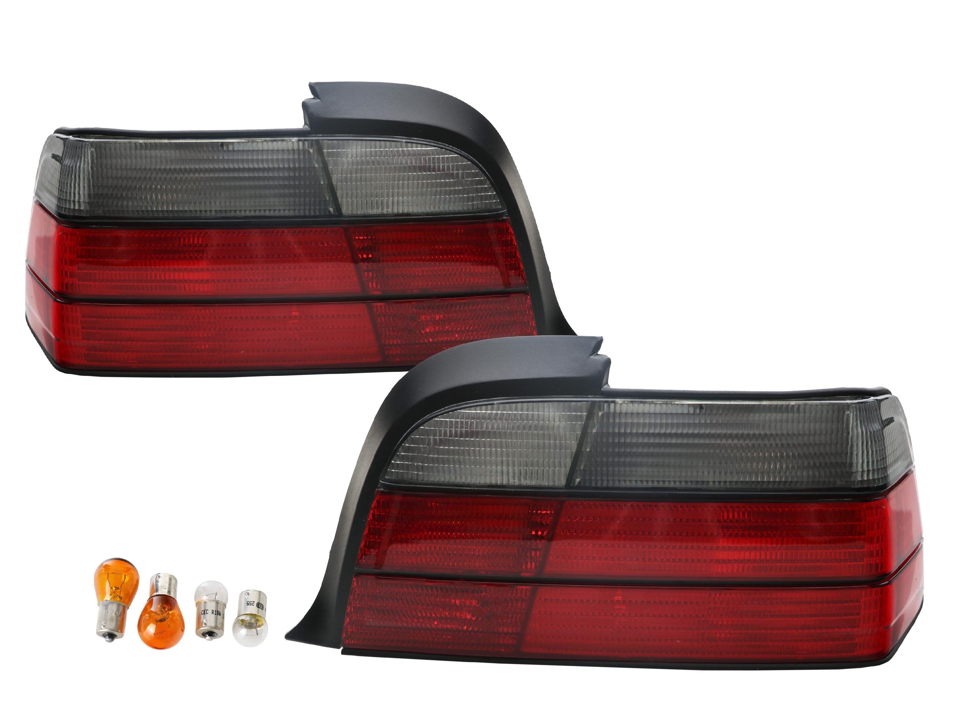 1992-1999 BMW E36 3 Series Coupe / Cabrio Euro Red/Clear or Red/Smoke Tails  Lights
