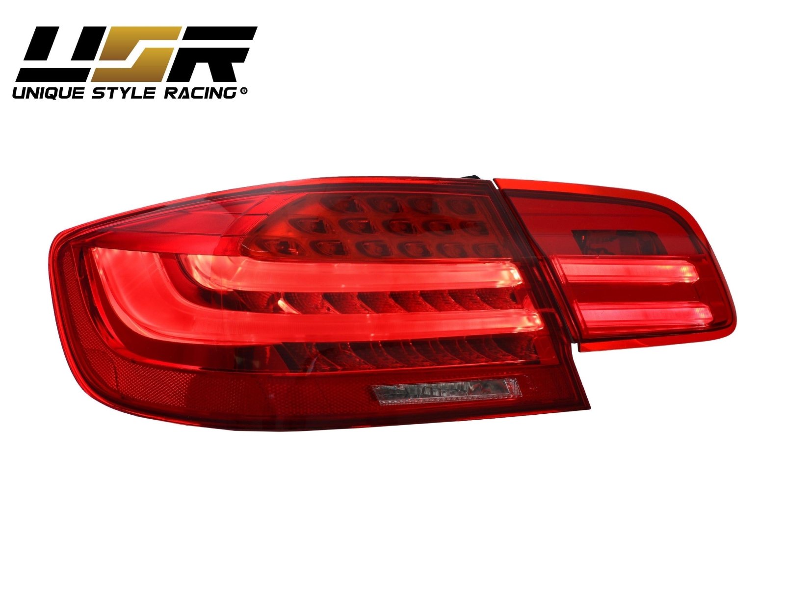 2007-2010 BMW 3 Series E92 2D Coupe Euro OEM LCI Styl 4 Pieces LED Rear  Tail Light with Amber LED Turn Signal