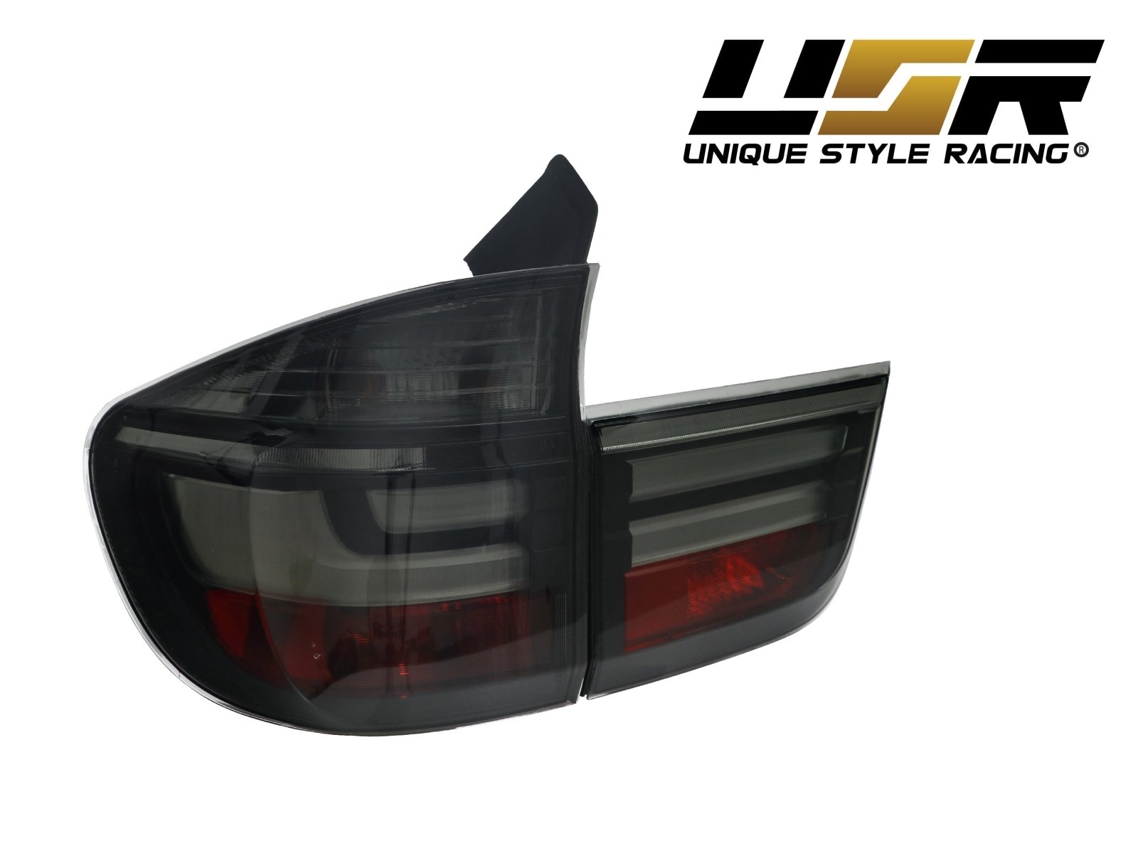 2007-2013 BMW E70 X5 OEM LCI Facelift Style Light Bar LED Smoke or  Red/Clear Rear Tail Light Set