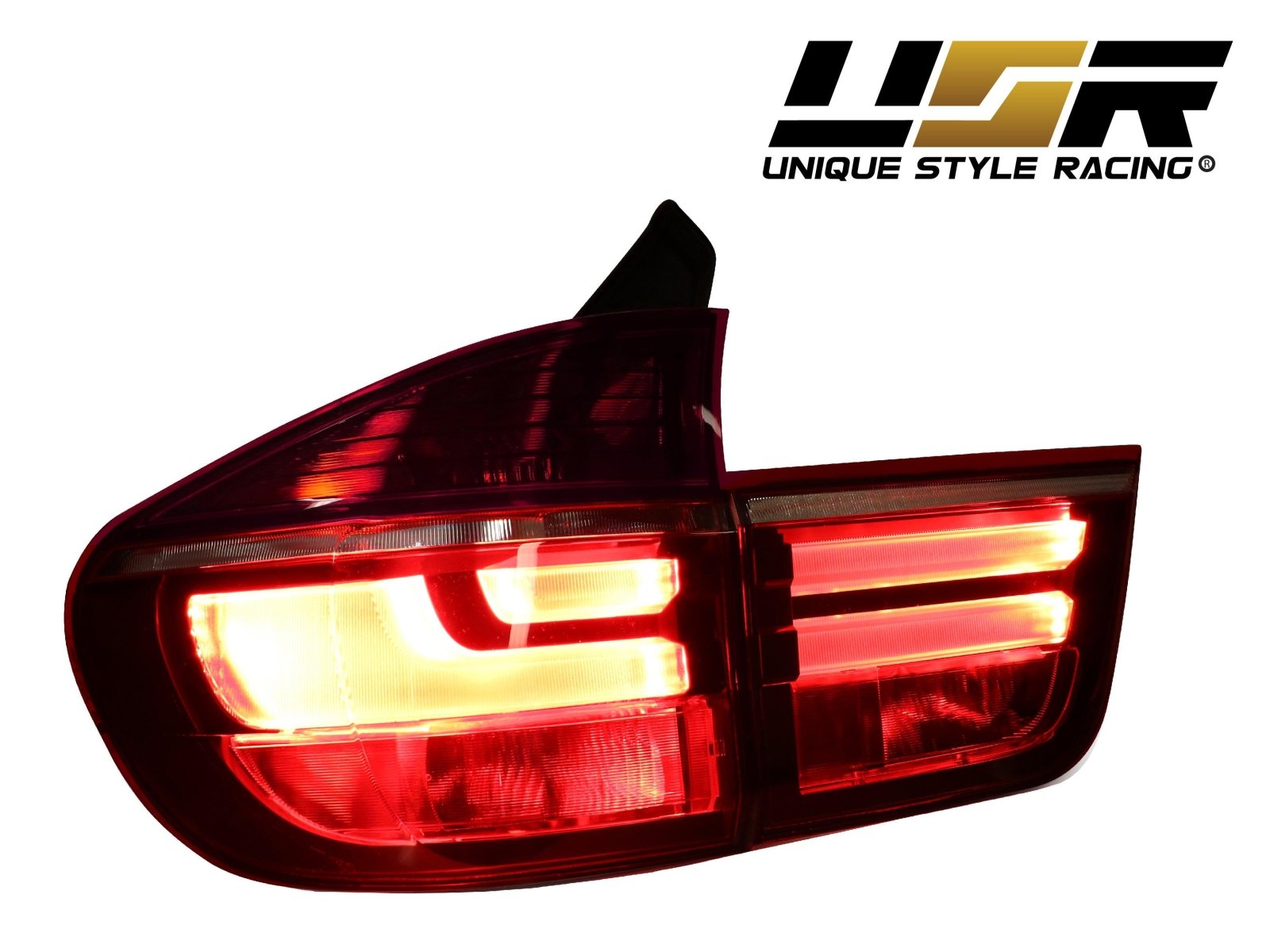 2007-2013 BMW E70 X5 OEM LCI Facelift Style Light Bar LED Smoke or  Red/Clear Rear Tail Light Set