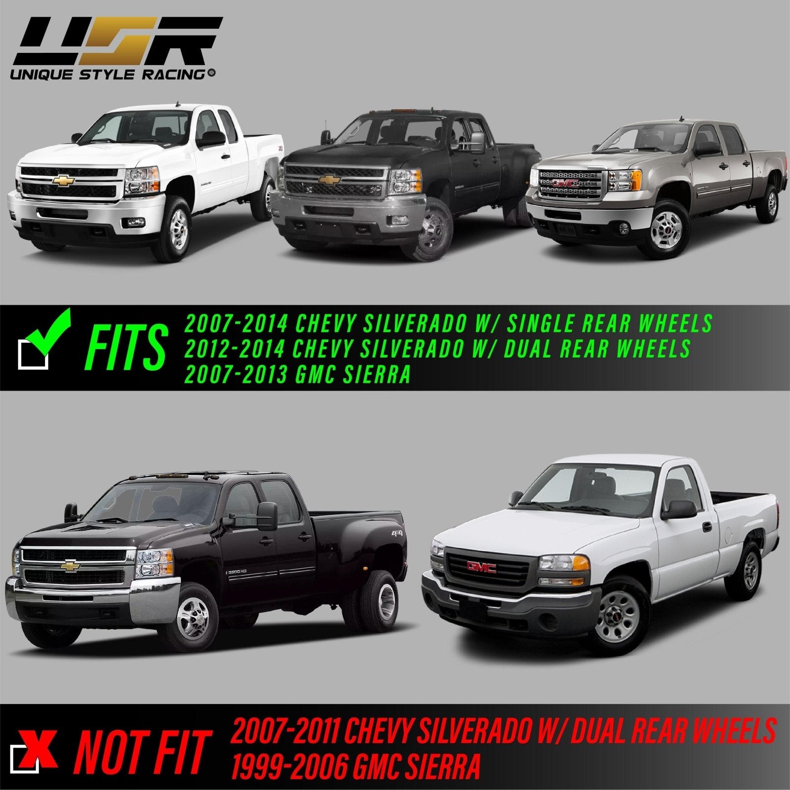 2007-2014 Chevy Silverado Pickup / 2007-2013 GMC Sierra Truck All