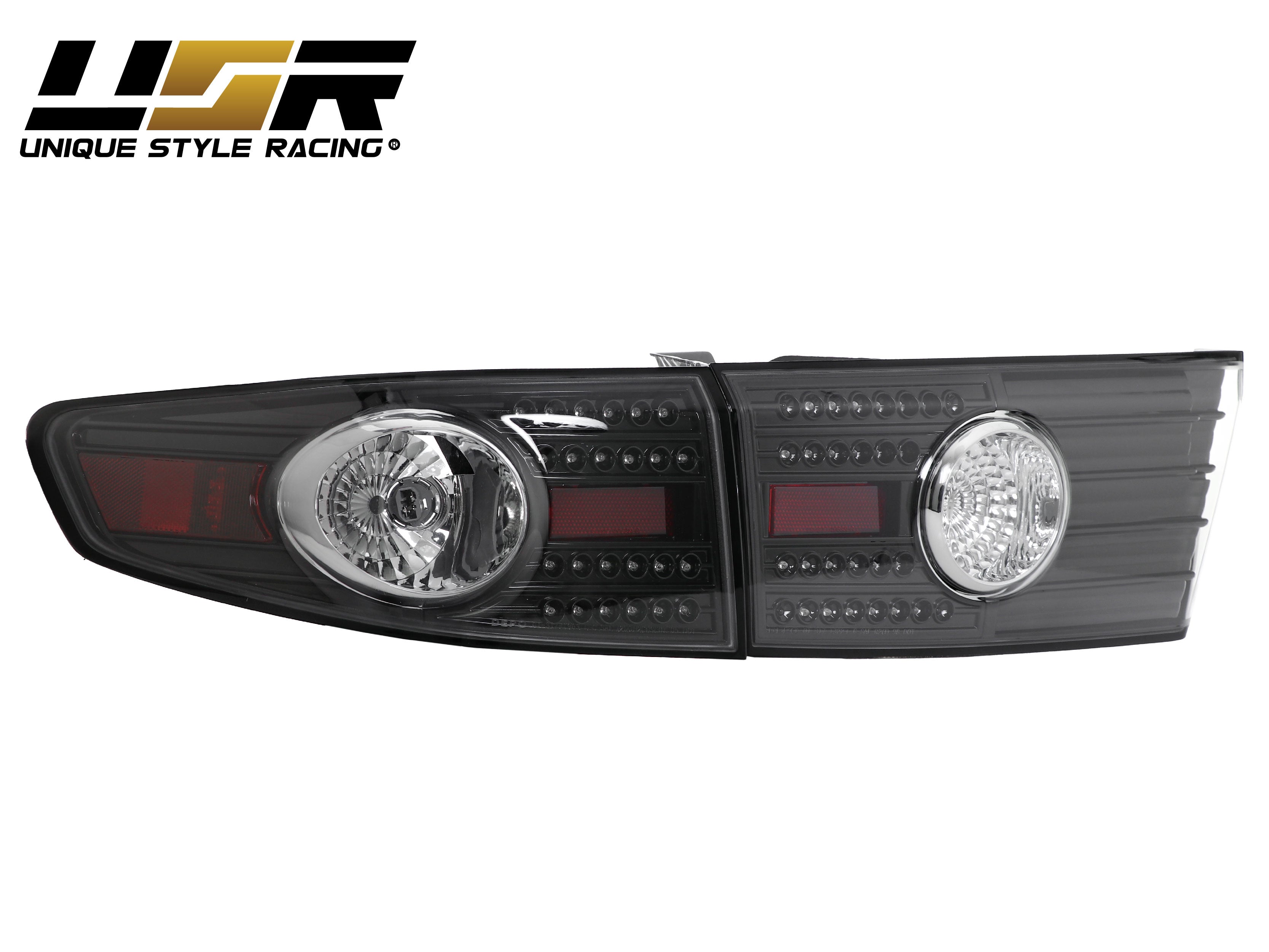 2003-2005 Honda Accord 4 Door Sedan JDM Style Black LED Tail