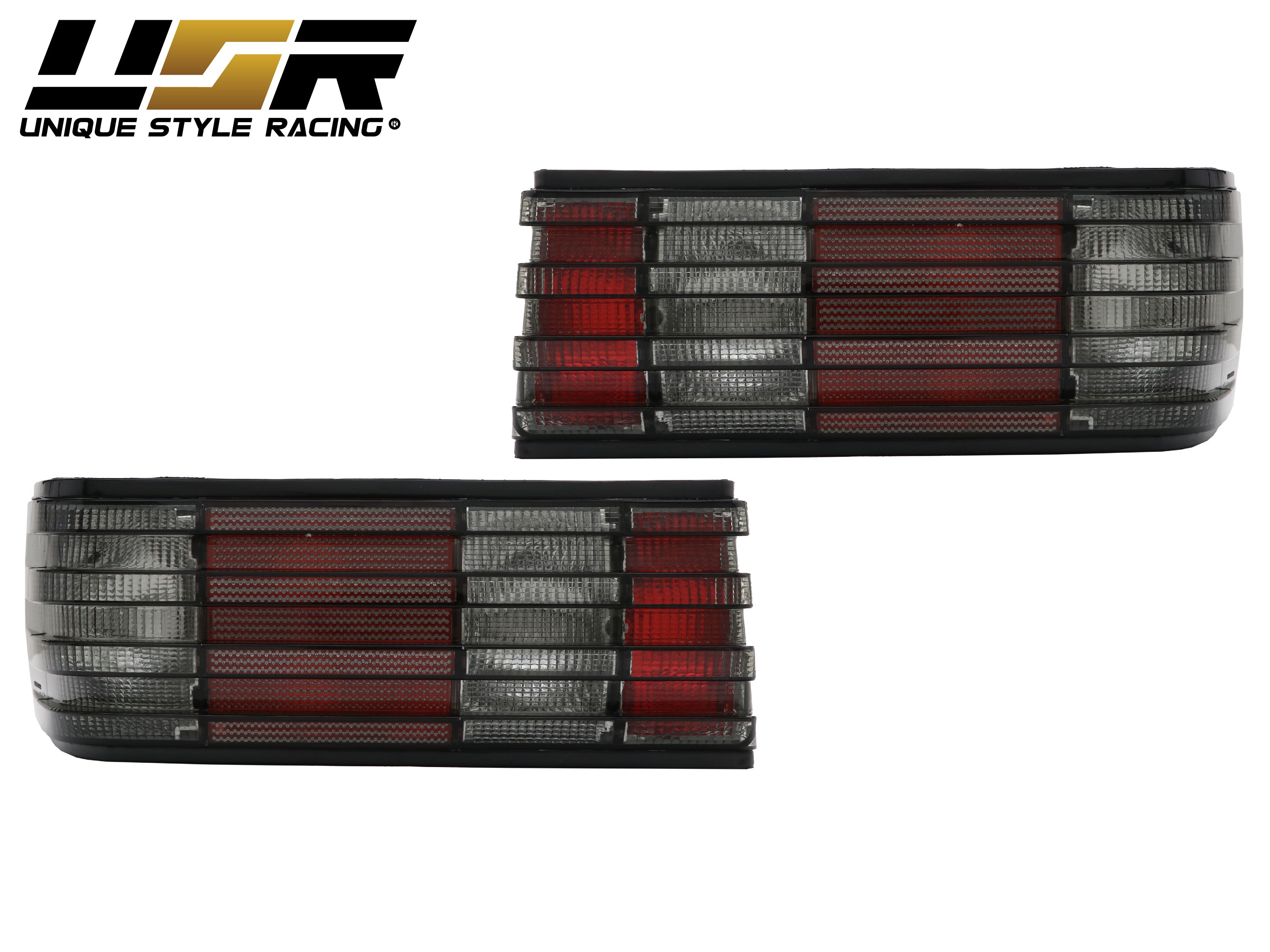 1981-1991 Mercedes S Class W126 Euro Smoke Rear Tail Light Set