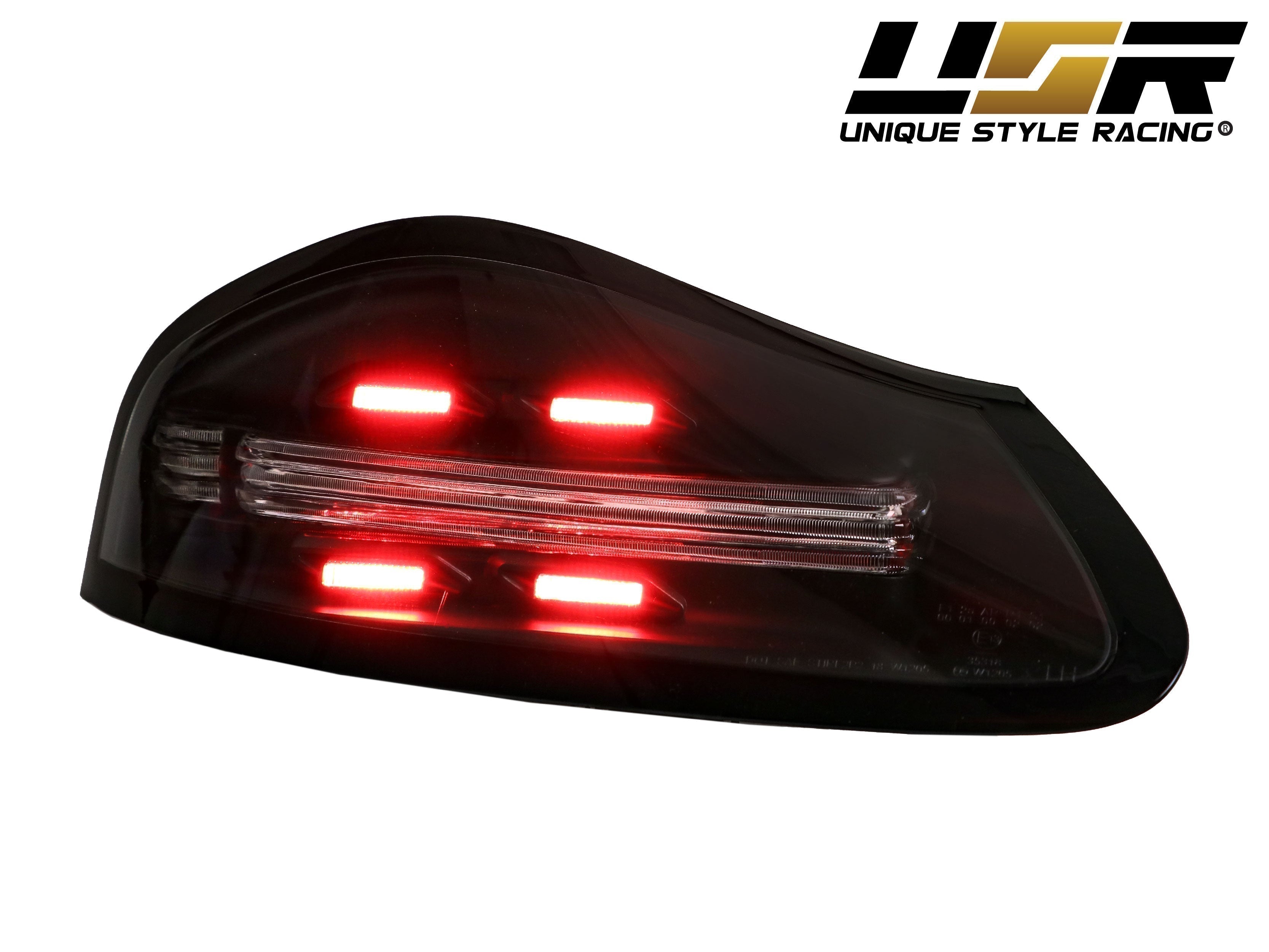 1997-2004 Porsche Boxster 986 Chassis 718 Style Black/Red or Smoke/Clear  Lens LED Light Bar Tail Lights